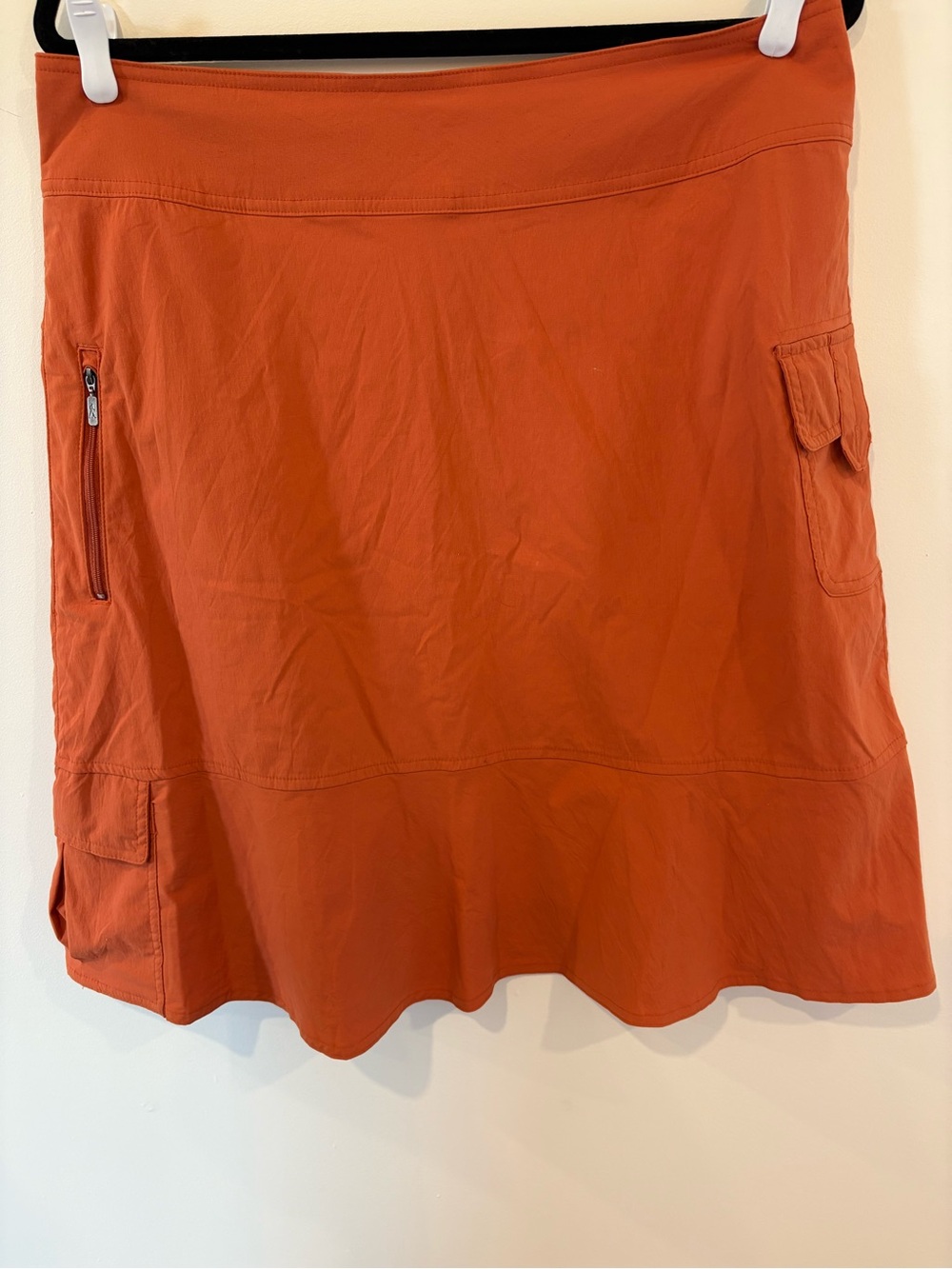 Royal Robbins Orange Cargo Skater Skirt